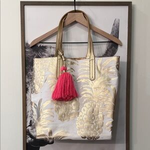 🏝️💕🍍Lilly Pulitzer Reversible Shopper Tote Beach Bag